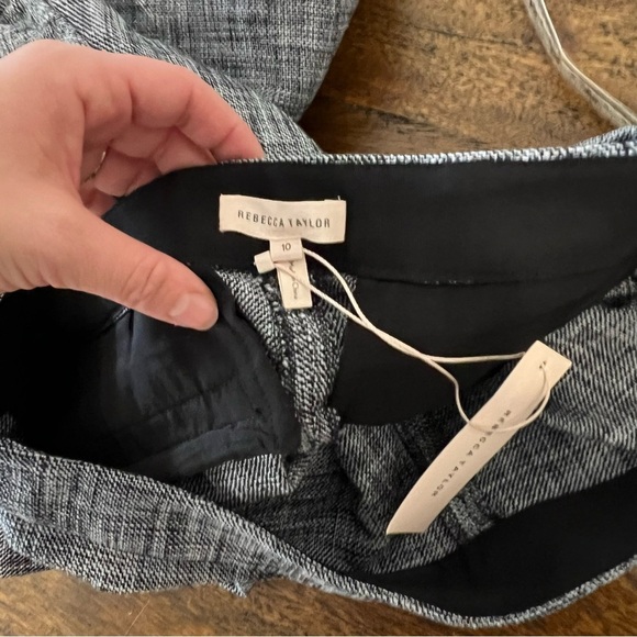 NWT Rebecca Taylor Tweed Slub Suiting Pants - Picture 8 of 9